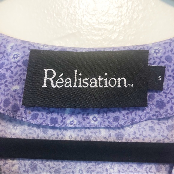 Réalisation Par Vivienne Dress Purple Haze Floral Silk Small - Picture 7 of 13